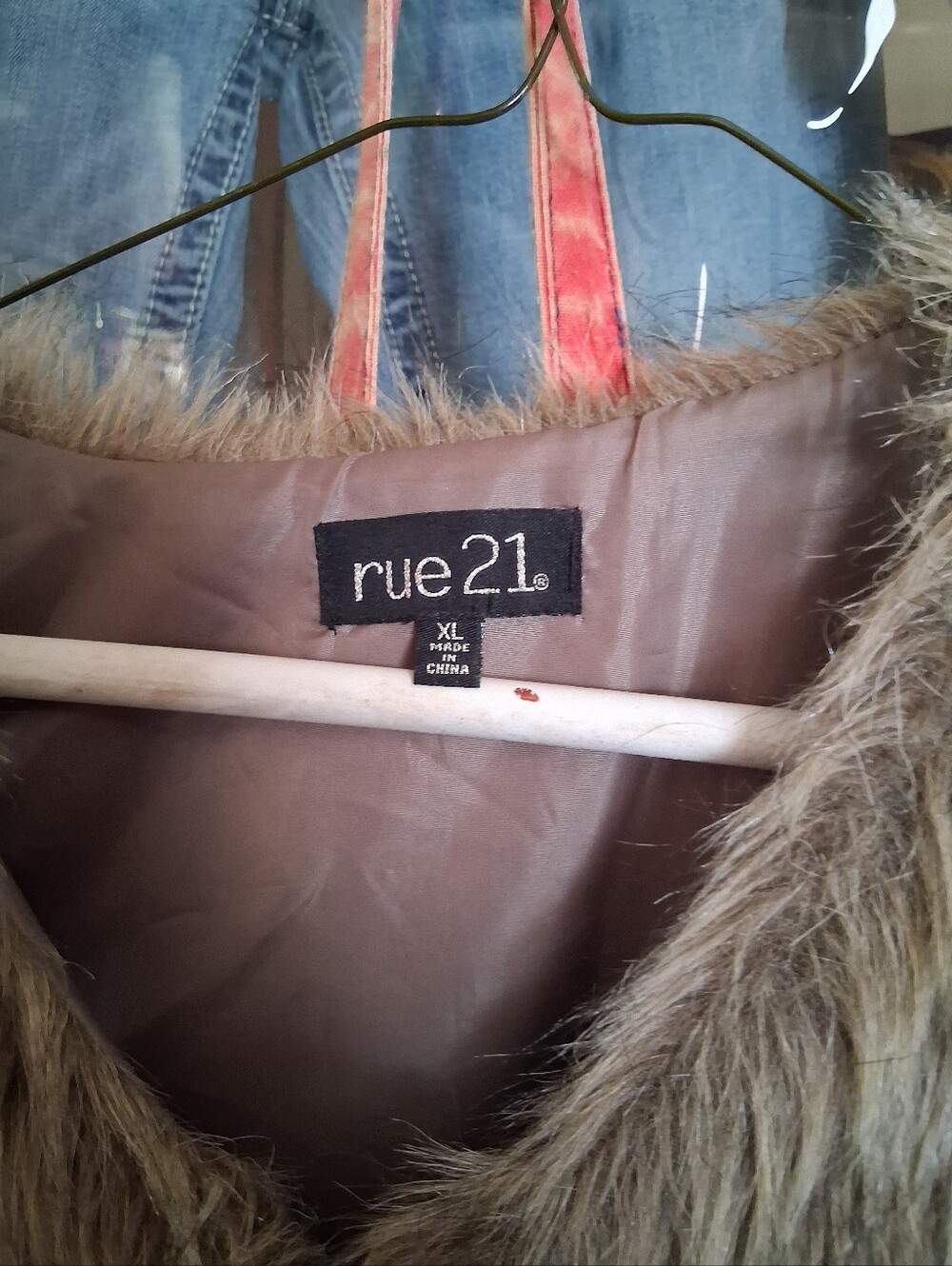rue21 Faux Fur Teddy Jacket in Brown